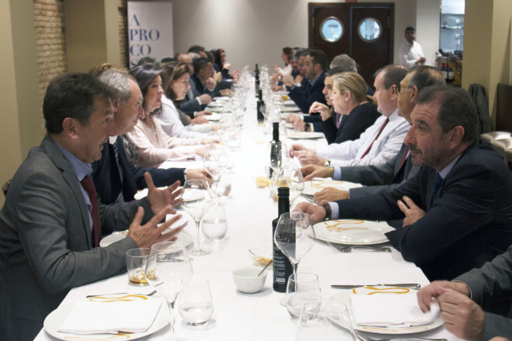 Comida de Navidad de Aprocose con su asociados y grupos de apoyo.
